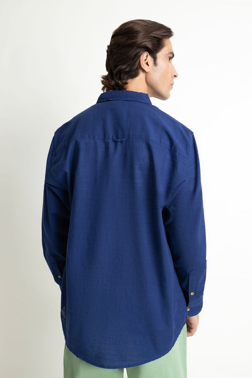 Blue Button-Down Shirt